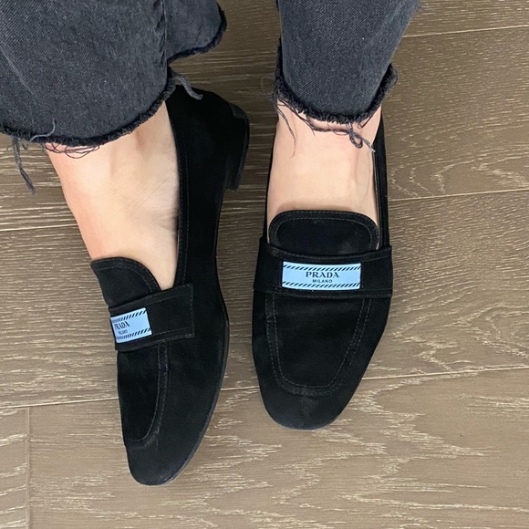 Prada Suede Leather Loafers - Picture 3 of 6